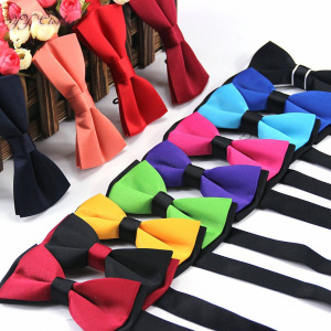 Candy color Brand NEW Men's Imitation Silk Tuxedo fashion Neck Bow Ties for Men wedding party necktie gravata Corbatas butterfly