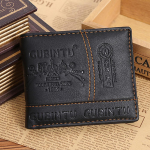 PU Leather Casual Wallet Multi-function Money Purses for Men
