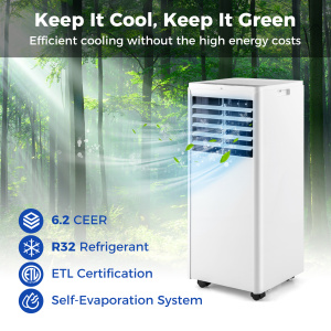 8000 BTU 4-in-1 Portable Air Conditioner with Fan and Dehumidifier - Additional Image