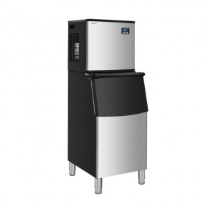 Commercial Ice Maker With Storage Bin, 353lbs Portable Ice Maker