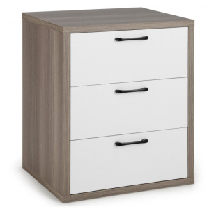 Modern 3 Slide-out Drawer Dresser Storage Chest