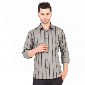 Design Up Grey Casual Lining Shirt