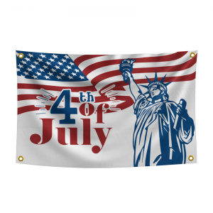 Flag With Sublimation Design 3x5 As Fourth of July Banner