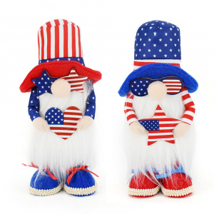 Folklore Household Ornaments American Independence Day Gift Memorial Day Standing 4th of July Gnomes
