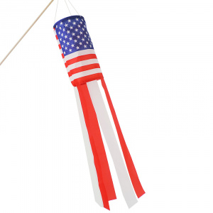 High Quality Outdoor Hanging USA American Patriotic Flag Windsock For 4th of July Decoration