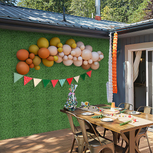 12 Pieces Artificial Boxwood Wall Panels with Insertable Branches