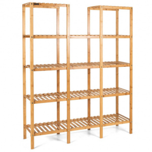 Bamboo shelf for storage / Bamboo shelf unit for keeping planters