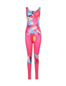 One Piece Barbie Swimsuit with Kneecaps Pink Barbie Movie 2023 Dress