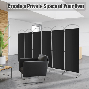 Freestanding Folding Privacy Screen - 6 Panels - Additional Image
