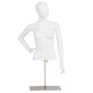 Adjustable Stylish Female Mannequin Torso with Stand