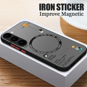Magnetic Case For Samsung Galaxy S24 & S25 With Magsafe Astronaut Design Ultra Slim Hard Cover