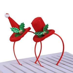 Christmas Hat Hairband – 1pc Festive Accessory for Kids' Gifts, Xmas Party Decor, and New Year Celebrations