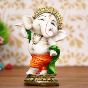 Colorful Lord Ganesha Dancing Avatar Decorative Showpiece