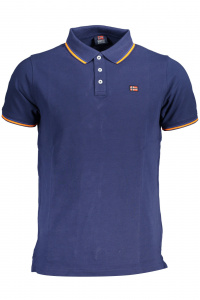 Blue Cotton Polo Shirt