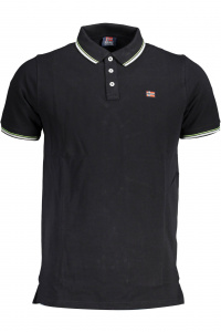 Black Cotton Polo Shirt