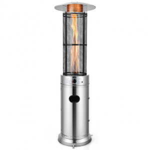 34000 BTU Stainless Steel Round Glass Tube Patio Heaters