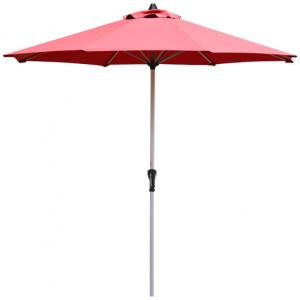 Adjustable Aluminum Pole Patio Outdoor Market Umbrella, 9 Feet 