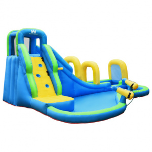 Kids Inflatable Water Slide Bounce House With Water Hose And Cannons Without Blower