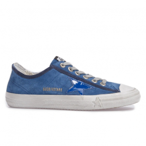 Blue Calfskin Sneakers