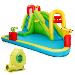 Inflatable Outdoor Water Bounce House With 480W Blower