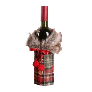 Christmas Wine Bottle Cover Merry Christmas Decorations For Home Navidad Noel Natal Ornaments Xmas Gifts New Year