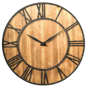 30 Inch Deccorative Large Round Wooden Wall Clock