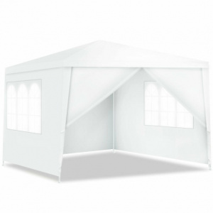 White Large  10' x 10' Outdoor Removable Side Walls Canopy Tent with Windows 