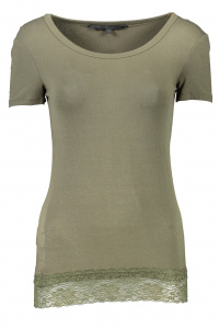 Green Cotton Tops & T-Shirt