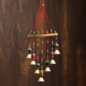 Handcrafted Decorative Elephant Wall/Door/Window Hanging Bells