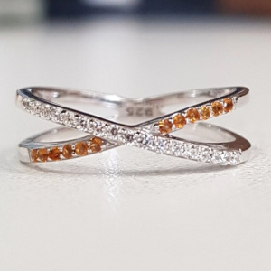 ORANGE Topaz Ring-Handmade Silver Ring Turkish Handmade Jewelry Delicate Ring, Stone Ring Stunning ring,Extraordinary Ring