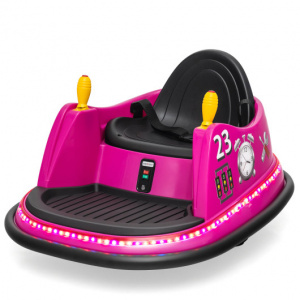 6V Battery Powered Kids Ride On Bumper Car with Remote Control-Pink