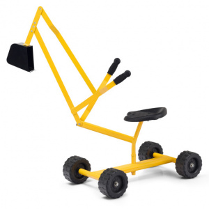 Steel Frame Kid's Ride-on Sand Digger with Rotatable Seat