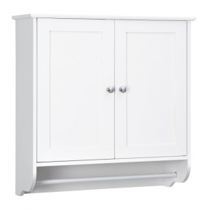 White bathroom wall cabinet / Contemporary bathroom storage cabinet