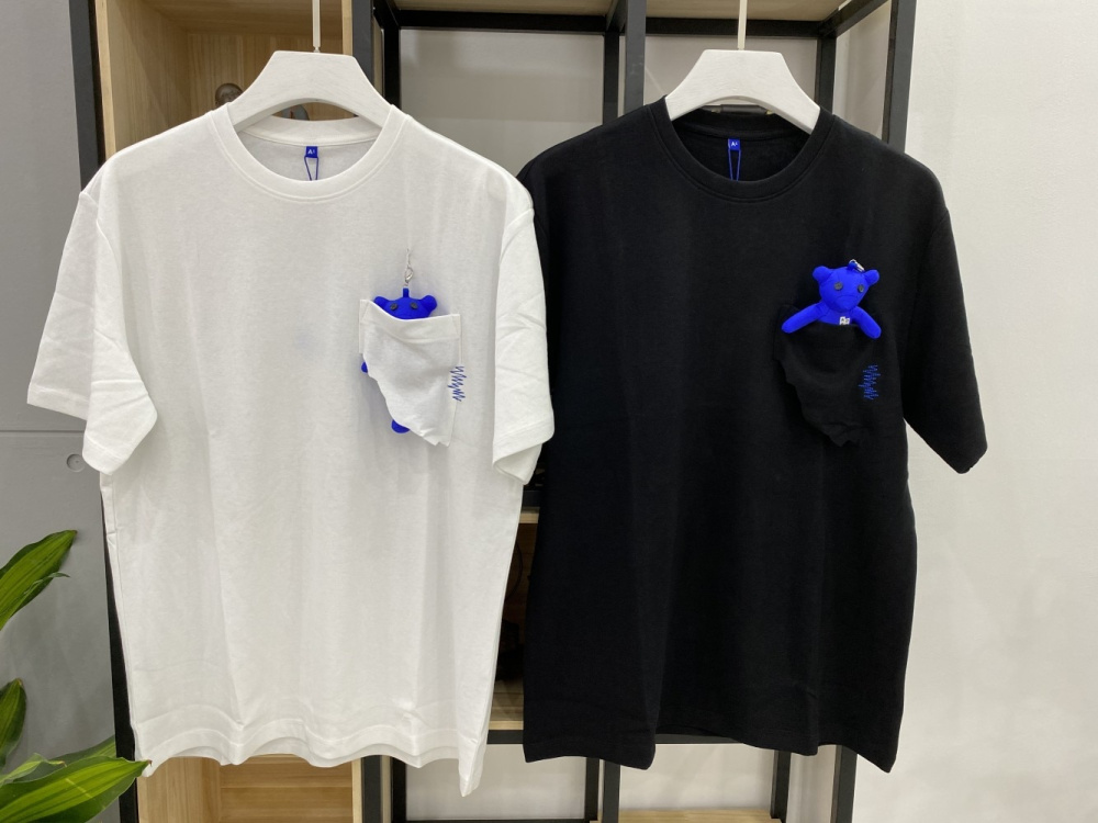 ADER ERROR T shirt 2021 Men Women Diagonal Cracked Pocket