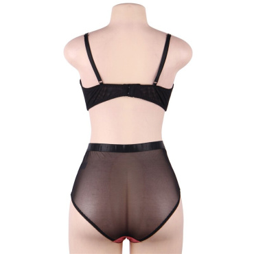 Comeondear Lace Splice Bra Set Plus Size 3XL 5XL Ensemble Lingerie Femme Sexy  Lingerie Set Female Nightwear Bra Panties R80886P|Bra & Brief Sets| -  AliExpress - dynacart