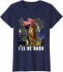 I'll Be Back Election T-Shirt for Men in Cotton Has Donald Trump Riding Lion Good for 4th of July