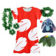 Lilo and Stitch Costume Girl Hawaii Costume Red Frock Halloween Lilo Vestido Casual Robes