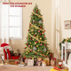 Artificial Christmas Tree Hinged Holiday Tree with 721/1019 Lush Branch Tips