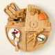 Personalized Compact Swivel Cheese Board