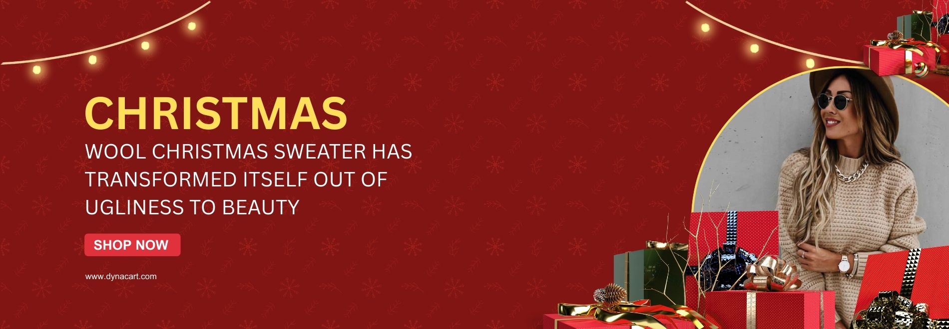 Wool Christmas Sweater Has Transformed Itself Out of Ugliness to Beauty 